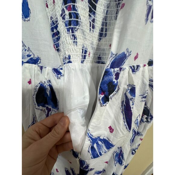 baum und pferdgarten Admore Floral Smocked Cotton Dress sz 40 spring easter - Picture 8 of 10